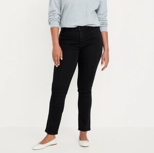 NWT Old Navy Black High-Rise Straight Ankle Jeans Size: 20 Long